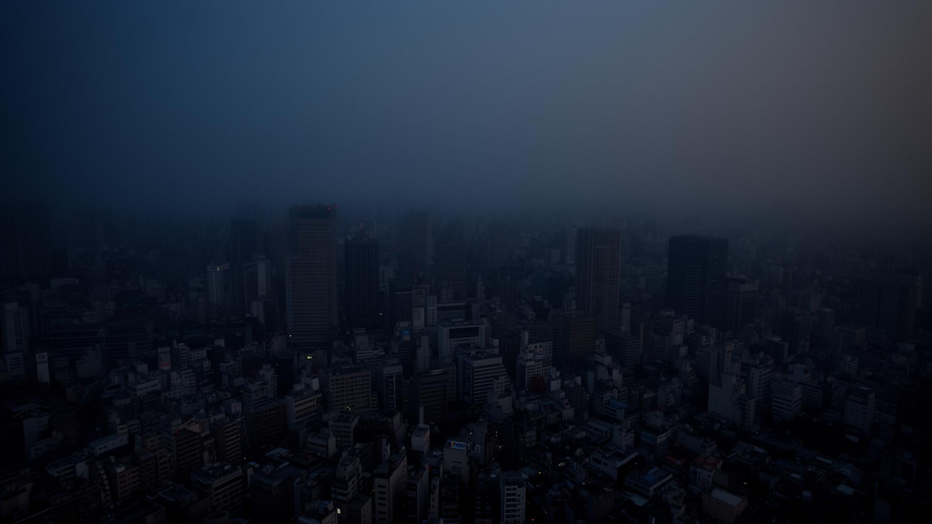 Tokyo skyline at dusk